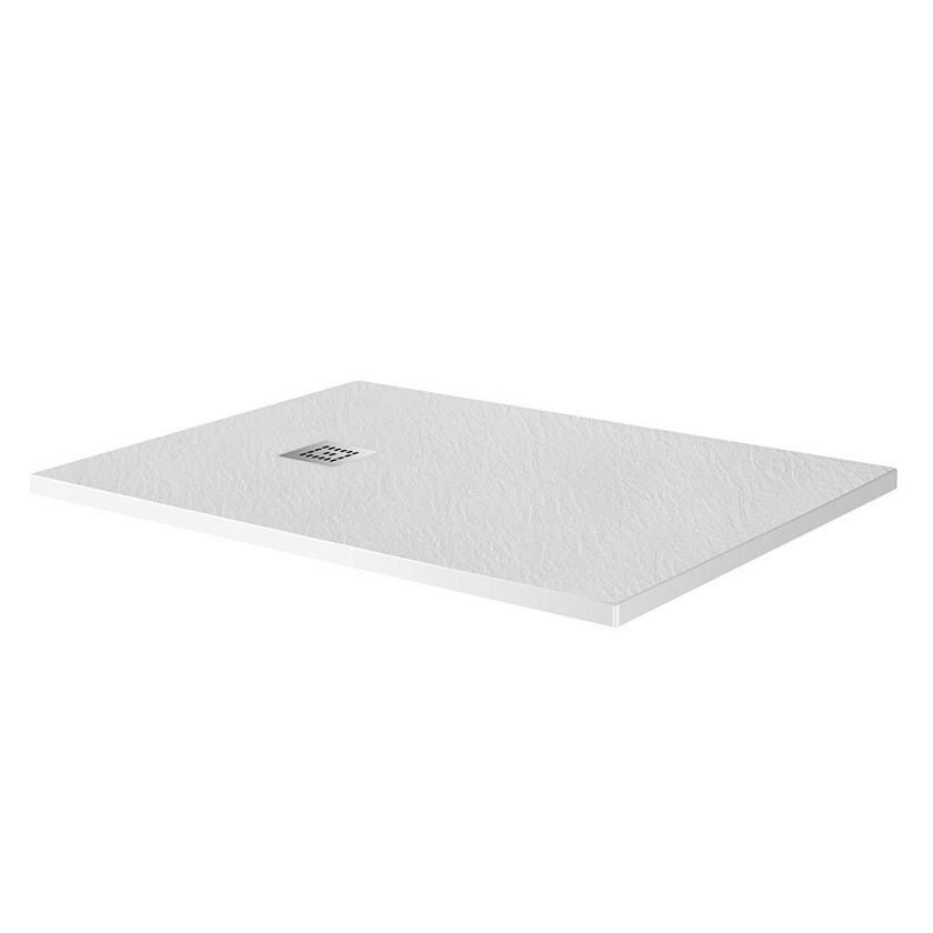 Душевой поддон BelBagno UNO, 100x80, белый матовый, TRAY-MR-UNO-AH-100/80-35-W-CR