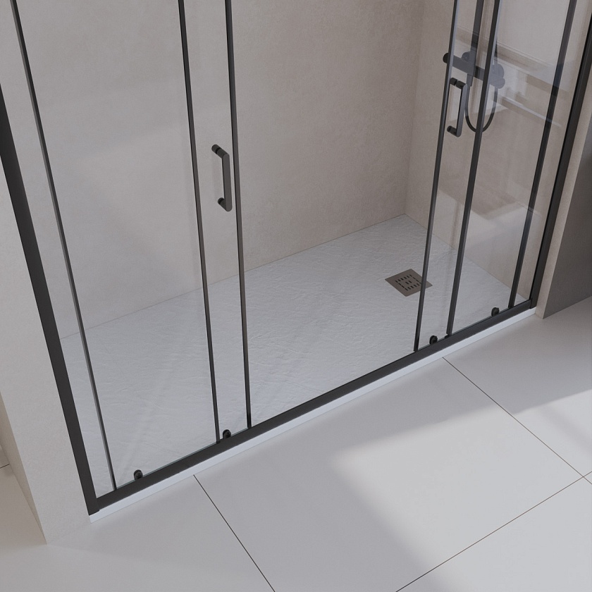 Душевой поддон BelBagno UNO, 160x80, белый матовый, TRAY-MR-UNO-AH-160/80-35-W-CR