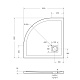 Душевой поддон BelBagno UNO, 80x80, белый матовый, TRAY-MR-UNO-R-80-550-35-W-CR - изображение 7