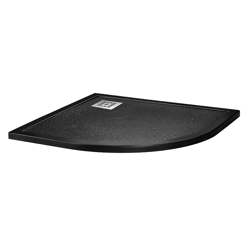 Душевой поддон BelBagno UNO, 90x90, черный матовый, TRAY-MR-UNO-R-90-550-35-NERO-CR