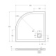Душевой поддон BelBagno UNO, 90x90, черный матовый, TRAY-MR-UNO-R-90-550-35-NERO-CR - изображение 7