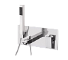 Встраиваемый смеситель для ванной Remer Rubinetterie Q-Design, хром QD04