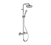 Душевая система Remer Rubinetterie Elegance, хром, EQ32A8CPAD20