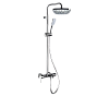 Душевая система c изливом Remer Rubinetterie Infinity, хром, I34A8CPAD20