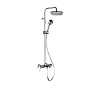 Душевая система c изливом Remer Rubinetterie Infinity, хром, I34AAD20