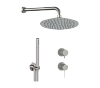 Встроенная душевая система Remer Rubinetterie X Style Inox, нержавеющая сталь SSX92PS02UFM25