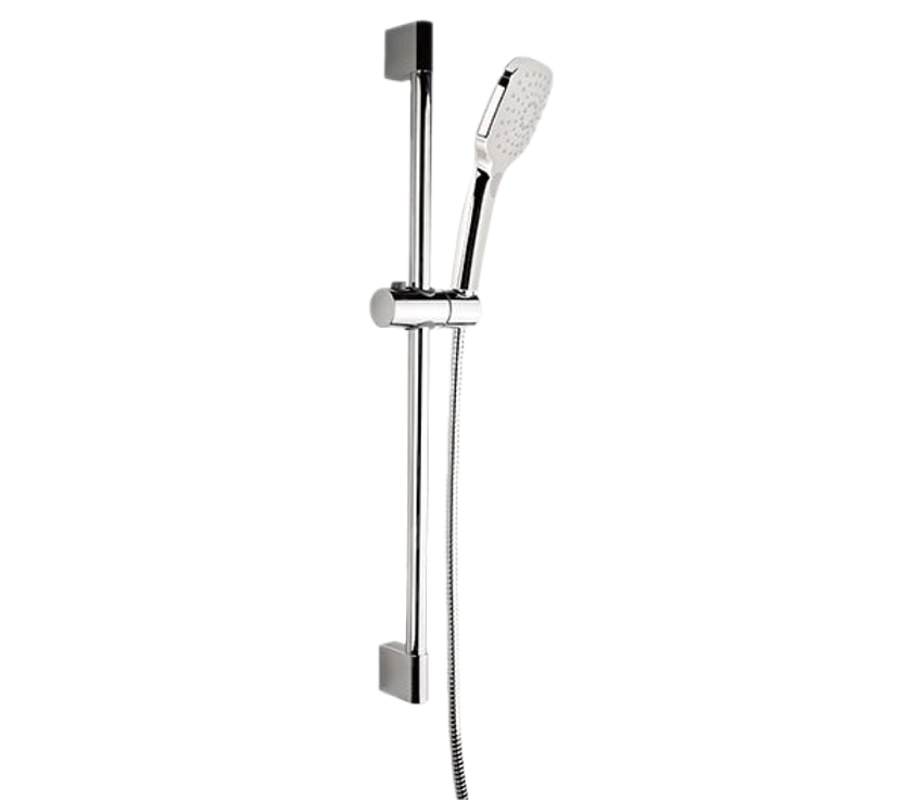 Душевая стойка с ручным душем и шлангом Remer Rubinetterie, хром, 315L318CP