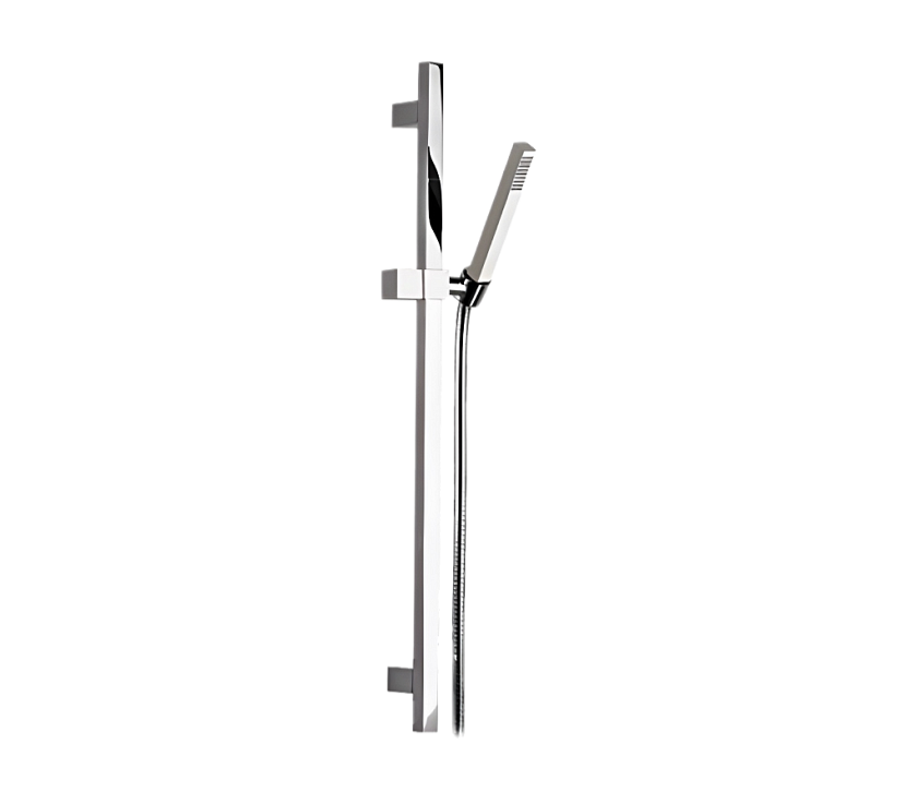 Душевая стойка с ручным душем и шлангом Remer Rubinetterie, хром, 317S317SD