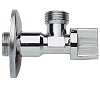 Запорный вентиль 1/2*1/2 Remer Rubinetterie, хром, 128R1212
