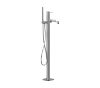 Напольный смеситель для ванны Remer Rubinetterie X Style Inox, нержавеющая сталь SSX08
