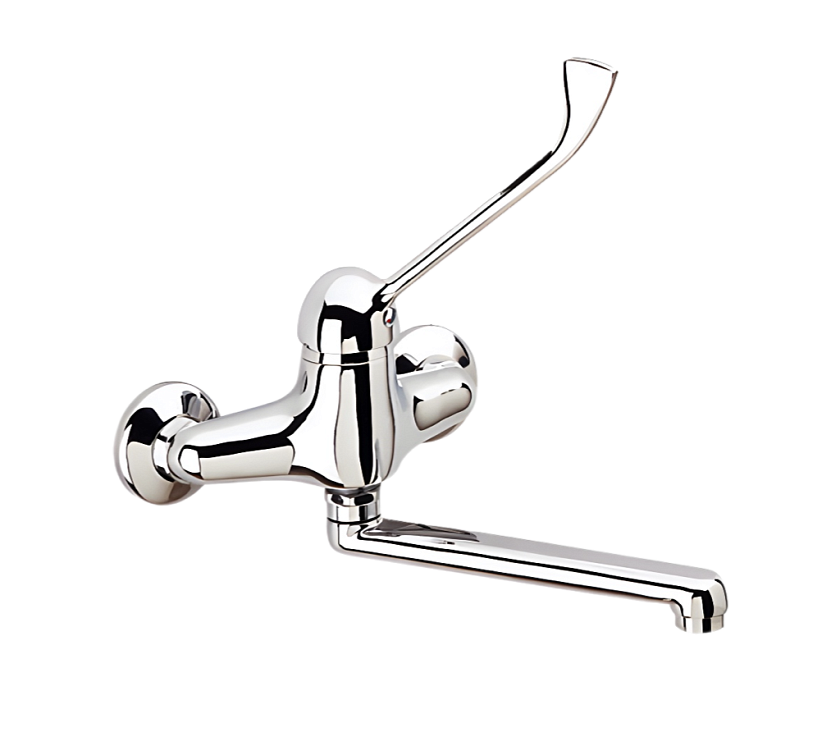 Смеситель хирургический Remer Rubinetterie, хром, K45