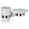 Стакан для зубных щеток Remer Rubinetterie Minimal INOX, нержавеющая сталь, Mi17INOXCR
