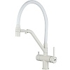 Смеситель для кухни с подключением фильтра Gappo, гибкий, белый, G4398-88