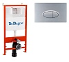 Инсталляция для унитаза с кнопкой BelBagno, хром матовый, BB026/BB050CR.MAT