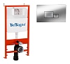 Инсталляция для унитаза с кнопкой BelBagno, хром глянцевый, BB026/BB071CR