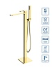 Напольный смеситель для ванной BelBagno Luce, золото, LUC-FMT-ORO