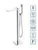 Напольный смеситель для ванной BelBagno Luce, хром, LUC-FMT-CRM