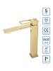 Высокий смеситель для раковины BelBagno Luce, золото, LUC-LMC-ORO-W0