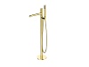Напольный смеситель для ванной BelBagno Uno, золото, UNO-FMT-ORO