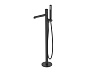 Напольный смеситель для ванной BelBagno Uno, черный матовый, UNO-FMT-NERO