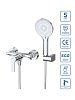 Смеситель для душа BelBagno, Aurora, AURORA-ESDM-CRM