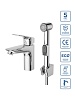 Смеситель для раковины BelBagno Due, хром, DUE-LVM/HGN-CRM-W0