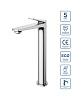 Высокий смеситель для раковины BelBagno Unique, хром, UNIQUE-LMC-CRM-W0