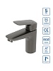 Смеситель для раковины BelBagno Due, оружейная сталь, DUE-LVM-GM-W0