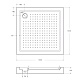 Душевой поддон Cezares TRAY-A-A, 100x100, TRAY-A-A-100-15-W0 - изображение 2