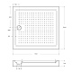Душевой поддон Cezares TRAY-A-AH, 110x100, TRAY-A-AH-110/100-15-W - изображение 3