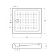 Душевой поддон Cezares TRAY-A-AH, 90x80, TRAY-A-AH-90/80-15-W - изображение 3