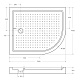 Душевой поддон Cezares TRAY-A-RH, 120x100, L, TRAY-A-RH-120/100-550-15-W-L - изображение 3