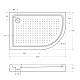 Душевой поддон Cezares TRAY-A-RH, 120x80, L, TRAY-A-RH-120/80-550-15-W-L - изображение 3