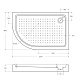 Душевой поддон Cezares TRAY-A-RH, 120x80,RL, TRAY-A-RH-120/80-550-15-W-R - изображение 3