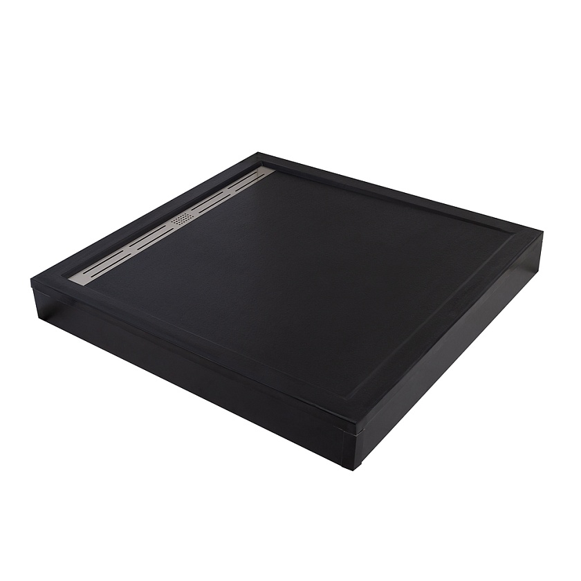 Душевой поддон Cezares TRAY-AS-A, 100x100, чёрный матовый, TRAY-AS-A-100-30-NERO