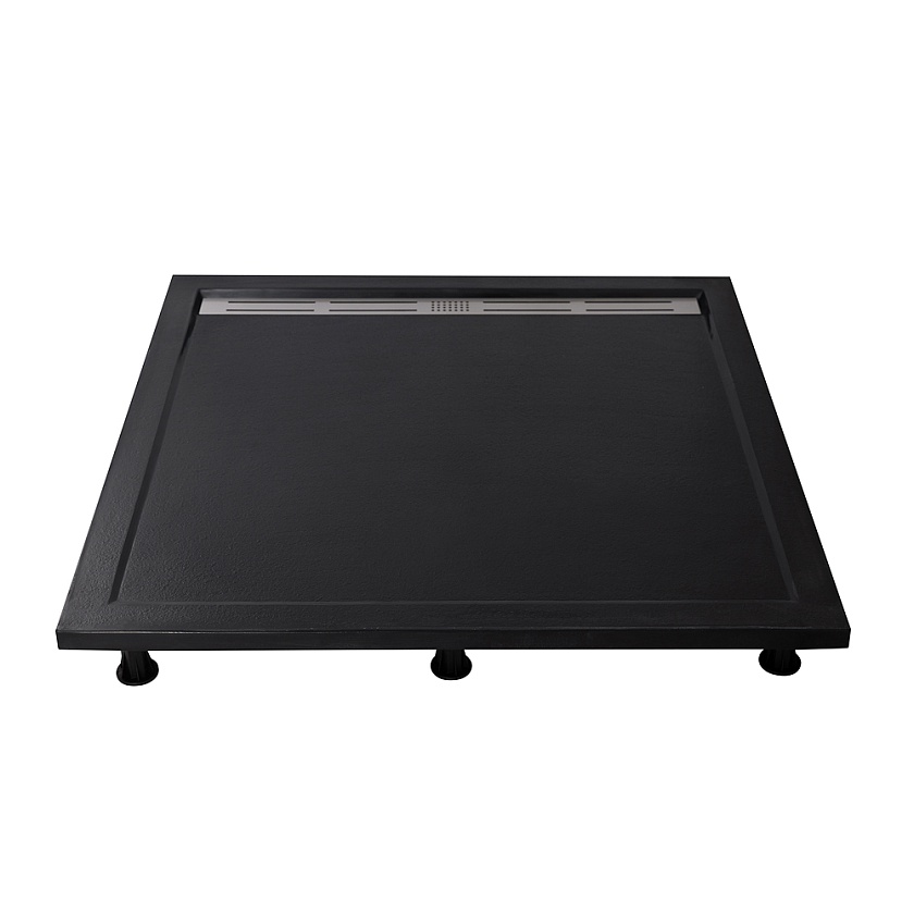 Душевой поддон Cezares TRAY-AS-A, 100x100, чёрный матовый, TRAY-AS-A-100-30-NERO