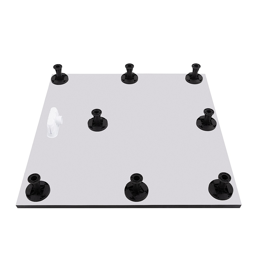 Душевой поддон Cezares TRAY-AS-A, 100x100, чёрный матовый, TRAY-AS-A-100-30-NERO