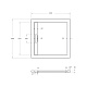 Душевой поддон Cezares TRAY-AS-A, 80x80, белый, TRAY-AS-A-80-30-W - изображение 3