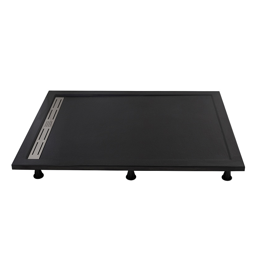 Душевой поддон Cezares TRAY-AS-AH, 120x90, чёрный матовый, TRAY-AS-AH-120/90-30-NERO