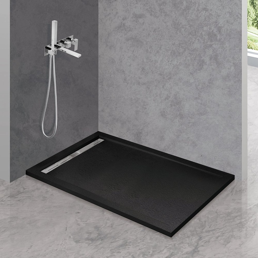 Душевой поддон Cezares TRAY-AS-AH, 120x90, чёрный матовый, TRAY-AS-AH-120/90-30-NERO