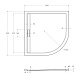 Душевой поддон Cezares TRAY-AS-R, 100x100, белый, TRAY-AS-R-100-30-W - изображение 15