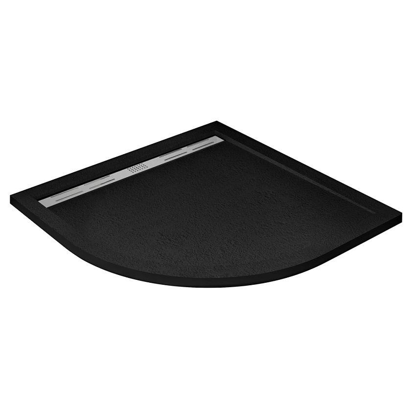 Душевой поддон Cezares TRAY-AS-R, 90x90, чёрный матовый, TRAY-AS-R-90-30-NERO