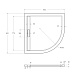 Душевой поддон Cezares TRAY-AS-R, 90x90, чёрный матовый, TRAY-AS-R-90-30-NERO - изображение 3