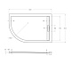 Душевой поддон Cezares TRAY-AS-RH, 120x80, R, TRAY-AS-RH-120/80-30-W-R - изображение 3