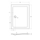 Душевой поддон Cezares TRAY-M-AH, 120x90, TRAY-M-AH-120/90-35-W - изображение 3