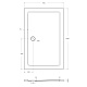 Душевой поддон Cezares TRAY-M-AH, 140x90, TRAY-M-AH-140/90-35-W - изображение 3