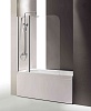 Стеклянная шторка для ванны Cezares ECO V-11, 120 см, ECO-O-V-11-120/140-C-Cr
