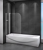 Стеклянная шторка для ванны Cezares RELAX V-11, 100 см, RELAX-V-11-100/140-C-Bi