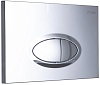Кнопка смыва Logan Oval двойная Chrome 00297675
