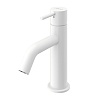 Смеситель для раковины Cezares Leaf, белый матовый, LEAF-LSM2-L-BIO